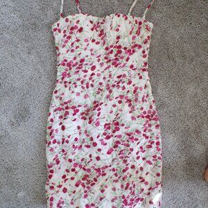 NWOT Dolce and Gabanna floral silk mini dress